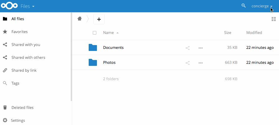 Nextcloud - Create User Account