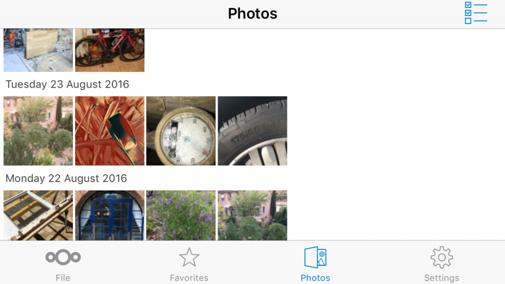 Nextcloud iOS App - Photos