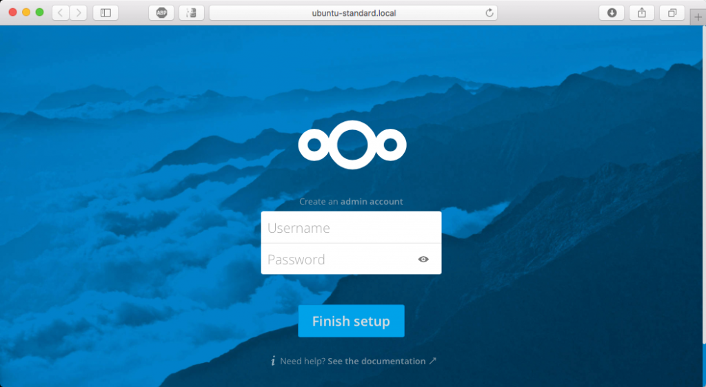 Nextcloud Box - set administrator account