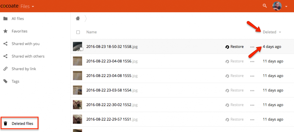Nextcloud - Deleted Files